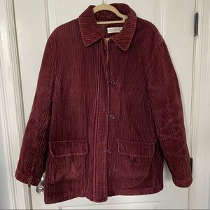 Burgundy corduroy jacket